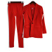 MVGIRLRU chic OL pant suits workwear single button long blazer jacket and tight pants womens two piece sets