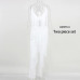 NATTEMAID Backless Sleeveless 2018 Summer Sexy 2 Piece Set Women Two Piece Set Top And Pants Casual White Tassel Two Piece Set