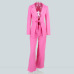 NATTEMAID Solid Formal 2 Piece Set Women Two Piece Set Top And Pants OL Business Pants Suits 2 Piece Outfits Sexy Two Piece Set