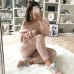 New Autumn Cotton Tracksuit Women 2 Two Piece Set Sweater Top+Pants Knitted Suit O Neck Knit Set Women Outwear Two Piece Set