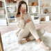 New Autumn Cotton Tracksuit Women 2 Two Piece Set Sweater Top+Pants Knitted Suit O Neck Knit Set Women Outwear Two Piece Set