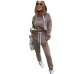 New Hot 2pcs Set Hoodies Loose Hooded Tops Sweatshirt+Solid Long Pants 2 Pieces Sets Women Clothing Suits Female Tracksuit