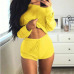 New Summer 5 colors Women Sets Cropped Tops Shorts Set 2 Pieces Women Tracksuit Cotton Blend t shirts shorts