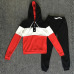 Tracksuit 2pcs Women Set Hoodies Crop Top Sweatshirt+Side Stripe Pants Hooded 2 Pieces Sets Women Clothing Suits Female