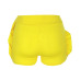 Two Piece Set 2019 Summer women crop tops High Waist Shorts 2pcs Ruffles Bow outfits Ladies Yellow Slim matching Clothes sets