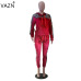 VAZN Autumn High Quality Casual Fashion 2 Piece Women Set Hooded Full Sleeve Full Length Tracksuit Lady Bodycon Set PN6100