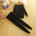 Women Knit Sweaters Long Pants 2PCS Sets O Neck Long Sleeve Sweater Pullovers Trousers Suits