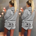 Womens Ladies Warm Long Sleeve Hoodie+Shorts Tow Piece Set Pajamas Outfits Sleepwear