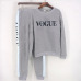 XUANCOOL New 2018 Women 2 Piece Clothing Set Casual Fashion Vogue Sweatshirt+Long Pants Tracksuit for Women Hoodie Suit