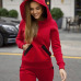 XUANSHOW 2018 Fashion Autumn Winter Women Tracksuits Outfits Big Hat Sweatshirts+Slim Full Pants 2 Piece Set Pockets Female Set