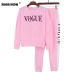 XUANSHOW Autumn Winter 2 Piece Set Women VOGUE Letters Printed Sweatshirt+Pants Suit Tracksuits Long Sleeve Sportswear Outfit