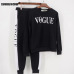 XUANSHOW Tracksuit 2018 Autumn Winter Women's Suit VOGUE Letter Printed 0-Neck Sweatshirt + Patchwork Long Pant 2 Piece Set