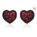 1 Pair Women Sexy Sequin Nipple Covers With Tassels Heart Shape Nipple Stickers Pasties  Sex Product Chest Stickers Wholesale