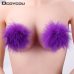 1 Pairs Sexy Feather Women Lingerie Breast Bra Nipple Cover Pasties Stickers Petals 6 Colors Intimates Accessories