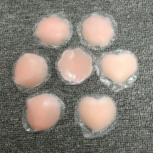 1Pair Cool Reusable Self-Adhesive Silicone Breast Nipple Cover Bra Pasties Pad Natural Color One Size Nipple Stickers lingerie