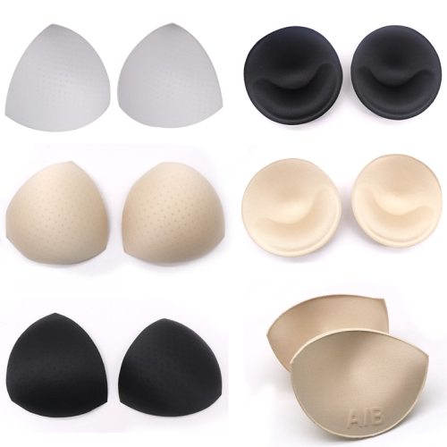 2piece 1pair Sexy Bikini Padding Insert Removeable Women's Bra Pads Brassier Breast Enhancer Chest Push Up Cups for Swimsuits