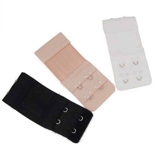 3Pcs Ladies Electric Goal Hooks Bra Extenders Strap Extention Strap White Black Nude Clasps 2x3