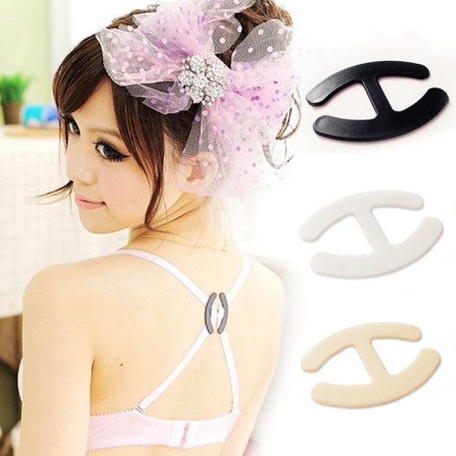 3Pcs Women's Safty Clips Adjust Bra Clasp Strap Clip Push Up Holders Buckle