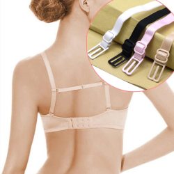 5Pcs Double-Shoulder Straps Slip-Resistant Belts Buckle Shoulder Straps Bra Non-Slip Back Bra Straps Holder Adjustable 4 Colors