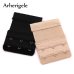 Arherigele 3Pcs Bra Strap Extender 2 Row 3 Hook Nylon Bra Extension Elastic Adjustable Clasp Bar Strap Women's Bra Accessories