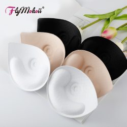 Flymokoii 1 Pair/Lot Women Intimates Accessories Triangle Sponge Swimsuit Breast Push Up Padding Chest Enhancers Bra Foam Insert