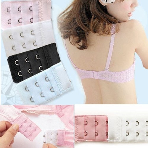 Hot Extenders Portble 5Pcs Women 3 Rows 2 Hooks Lingerie Bra Strap Extender Soft Back Band Extension