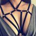 LASPERAL Sexy Lace Up Bra Elastic Belt Bra Straps Clubwear For Women Female Cupless Crop Tops Chest Bandage Lingerie Underwear