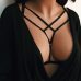 LASPERAL Sexy Lace Up Bra Elastic Belt Bra Straps Clubwear For Women Female Cupless Crop Tops Chest Bandage Lingerie Underwear