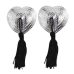 New Hot 1 Pair Sexy Pasties Stickers Women Lingerie Sequin Tassel Breast Bra Nipple Cover