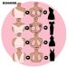 Reusable Women Breast Petals Lift Nipple Cover Invisible Petal Adhesive Strapless Backless Stick on Bra Silicone Breast Stickers