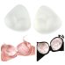 Women invisible Inserts Push Up Bra Insert Breast Bra Triangle Pads Enhancer Breast Pads Silicone Gel Bra